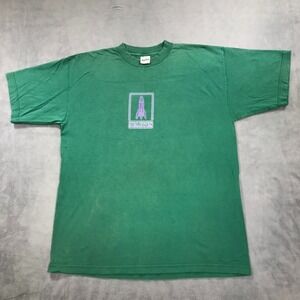 Vintage 90s Three Eleven 311 Band Tee Shirt Band Music Mens XL Green Skate Faded